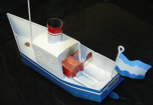 New 1 X Replica Tin Top Steam Boat Reminiscent Of The Bygone Era Putt Putt Boat 